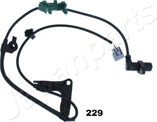 Japanparts ABS-229 - Датчик ABS, частота обертання колеса autozip.com.ua