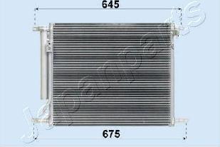 Japanparts CND313016 - Конденсатор, кондиціонер autozip.com.ua