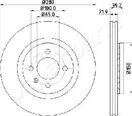 Japanparts DI-0940 - Гальмівний диск autozip.com.ua