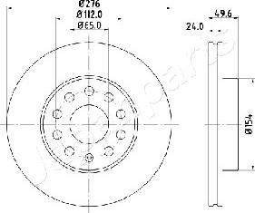 Japanparts DI-0941 - Гальмівний диск autozip.com.ua