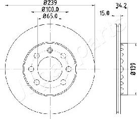 Japanparts DI-0904 - Гальмівний диск autozip.com.ua