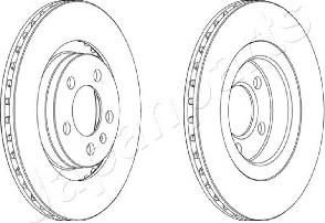 Japanparts DI-0905 - Гальмівний диск autozip.com.ua