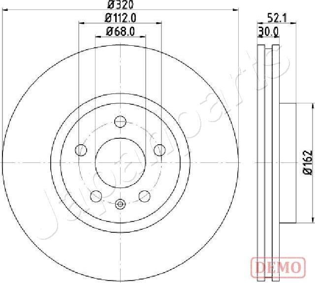 Japanparts DI-0919C - Гальмівний диск autozip.com.ua