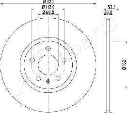 Japanparts DI-0919 - Гальмівний диск autozip.com.ua