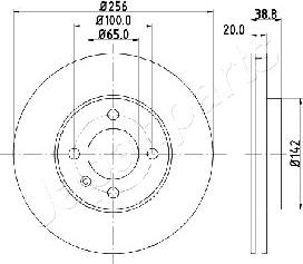 Japanparts DI-0935 - Гальмівний диск autozip.com.ua
