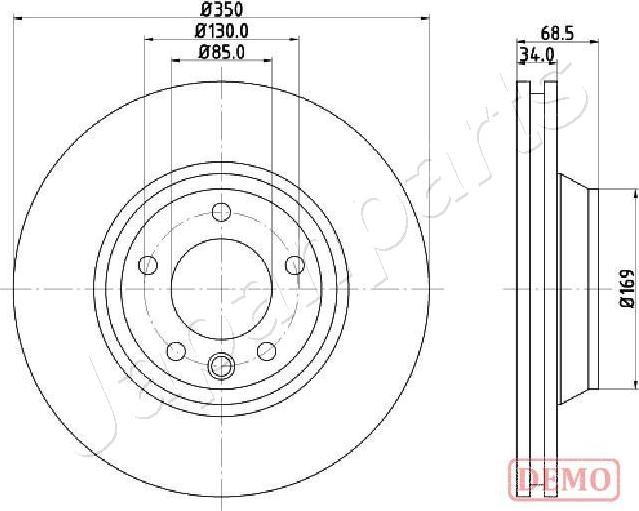 Japanparts DI-0931C - Гальмівний диск autozip.com.ua