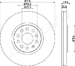 Japanparts DI-0933 - Гальмівний диск autozip.com.ua