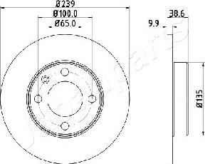 Japanparts DI-0937 - Гальмівний диск autozip.com.ua