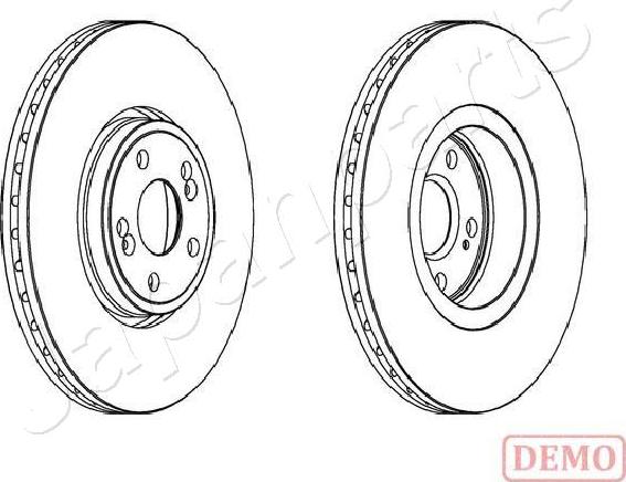 Japanparts DI-0704C - Гальмівний диск autozip.com.ua