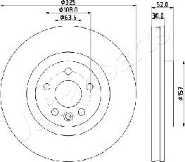 Japanparts DI-L16 - Гальмівний диск autozip.com.ua