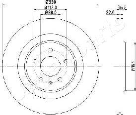 Japanparts DP-0910 - Гальмівний диск autozip.com.ua