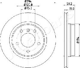 Japanparts DP-0109 - Гальмівний диск autozip.com.ua