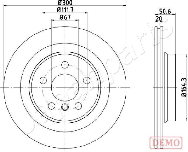 Japanparts DP-0106C - Гальмівний диск autozip.com.ua