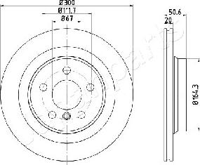 Japanparts DP-0106 - Гальмівний диск autozip.com.ua