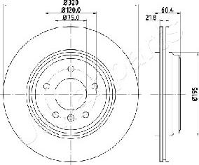 Japanparts DP-0110 - Гальмівний диск autozip.com.ua