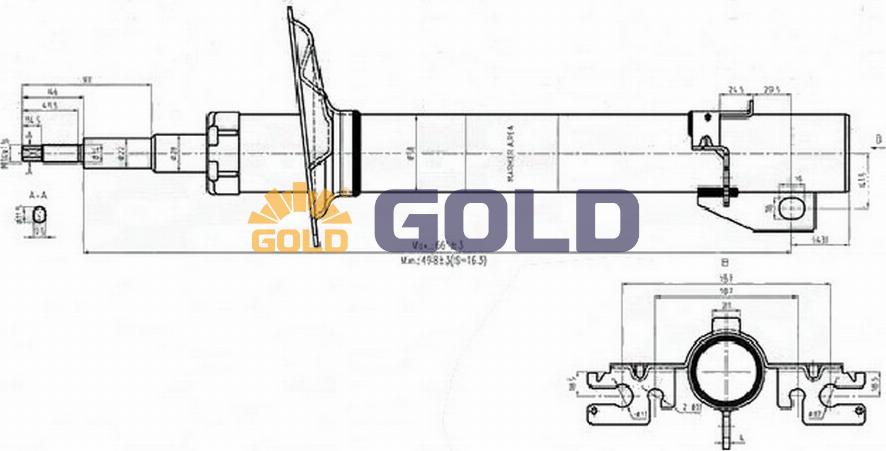 Japanparts G00552 - Амортизатор autozip.com.ua