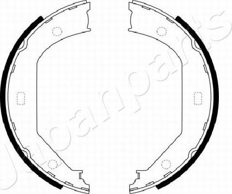 Japanparts GF-0102AF - Комплект гальм, ручник, парковка autozip.com.ua