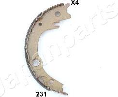 Japanparts GF-231AF - Комплект гальм, ручник, парковка autozip.com.ua