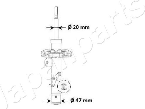 Japanparts MM-00940 - Амортизатор autozip.com.ua