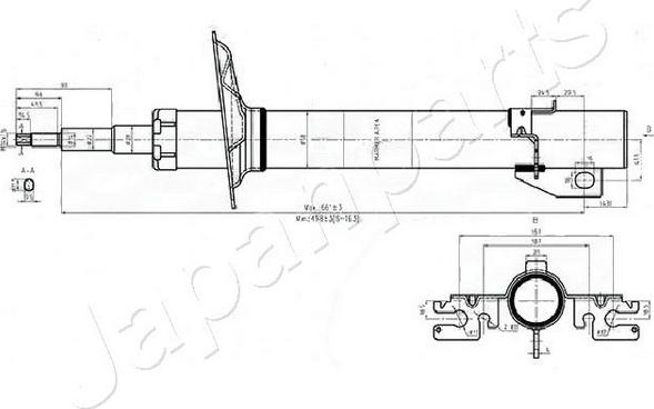 Japanparts MM-00552 - Амортизатор autozip.com.ua