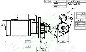 Japanparts MTC952 - Стартер autozip.com.ua