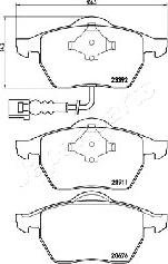 Japanparts PA-0906AF - Гальмівні колодки, дискові гальма autozip.com.ua