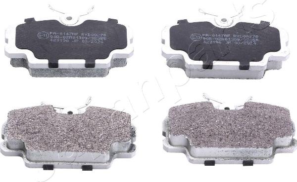 Japanparts PA-0147AF - Гальмівні колодки, дискові гальма autozip.com.ua