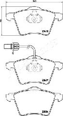 Japanparts PA-0314AF - Гальмівні колодки, дискові гальма autozip.com.ua