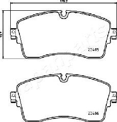 Japanparts PA-L14AF - Гальмівні колодки, дискові гальма autozip.com.ua