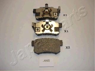 Japanparts PP-445AF - Гальмівні колодки, дискові гальма autozip.com.ua