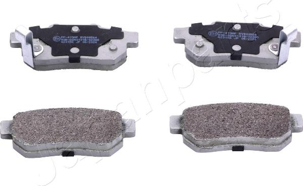 Japanparts PP-419AF - Гальмівні колодки, дискові гальма autozip.com.ua
