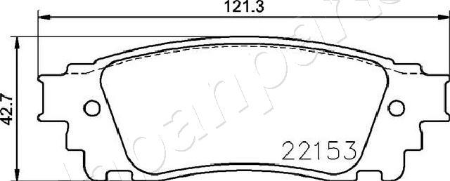 Japanparts PP-417AF - Гальмівні колодки, дискові гальма autozip.com.ua