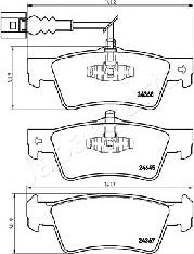 Japanparts PP-0923AF - Гальмівні колодки, дискові гальма autozip.com.ua