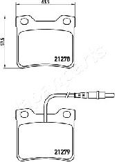 Japanparts PP-0616AF - Гальмівні колодки, дискові гальма autozip.com.ua