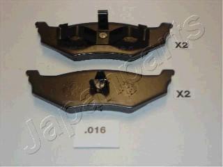 Japanparts PP-016AF - Гальмівні колодки, дискові гальма autozip.com.ua