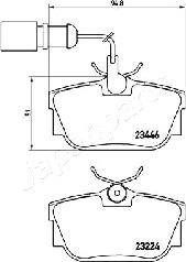 Japanparts PP-0301AF - Гальмівні колодки, дискові гальма autozip.com.ua