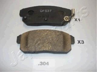 Japanparts PP-304AF - Гальмівні колодки, дискові гальма autozip.com.ua