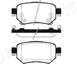 Japanparts PP-319AF - Гальмівні колодки, дискові гальма autozip.com.ua