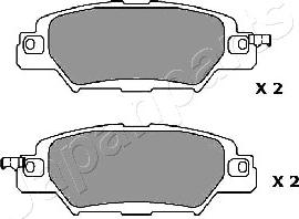 Japanparts PP-318AF - Гальмівні колодки, дискові гальма autozip.com.ua