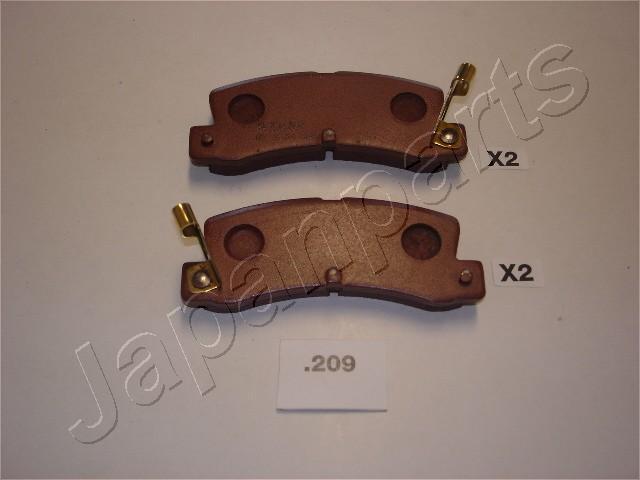 Japanparts PP-209AF - Гальмівні колодки, дискові гальма autozip.com.ua