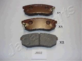 Japanparts PP-H02AF - Гальмівні колодки, дискові гальма autozip.com.ua