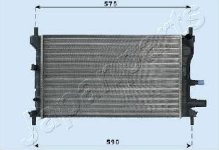 Japanparts RDA053060 - Радіатор, охолодження двигуна autozip.com.ua