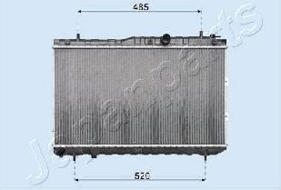 Japanparts RDA333033 - Радіатор, охолодження двигуна autozip.com.ua