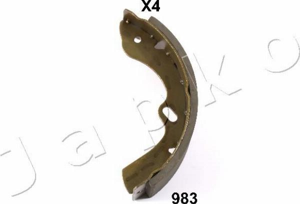 Japko 55983 - Комплект гальм, барабанний механізм autozip.com.ua