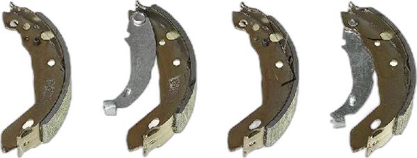 Japko 550615 - Комплект гальм, барабанний механізм autozip.com.ua