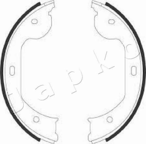 Japko 550104 - Комплект гальм, ручник, парковка autozip.com.ua