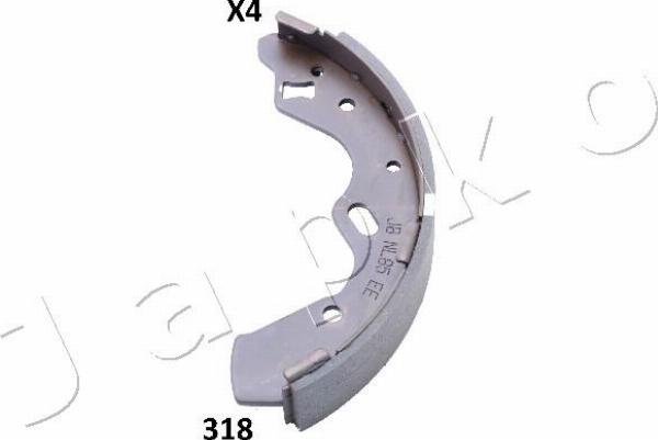 Japko 55318 - Комплект гальм, барабанний механізм autozip.com.ua