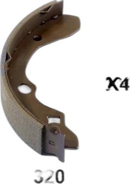 Japko 55320 - Комплект гальм, ручник, парковка autozip.com.ua