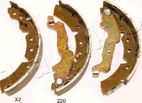 Japko 55220 - Комплект гальм, барабанний механізм autozip.com.ua