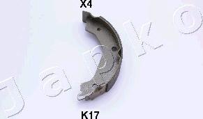 Japko 55K17 - Комплект гальм, ручник, парковка autozip.com.ua